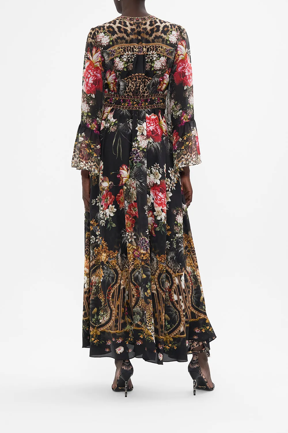 SHAPED WAISTBAND DRESS WITH RUFFLE FRILL SLEEVES A NIGHT AT THE OPERA sold by Camilla product image thumbnail 2