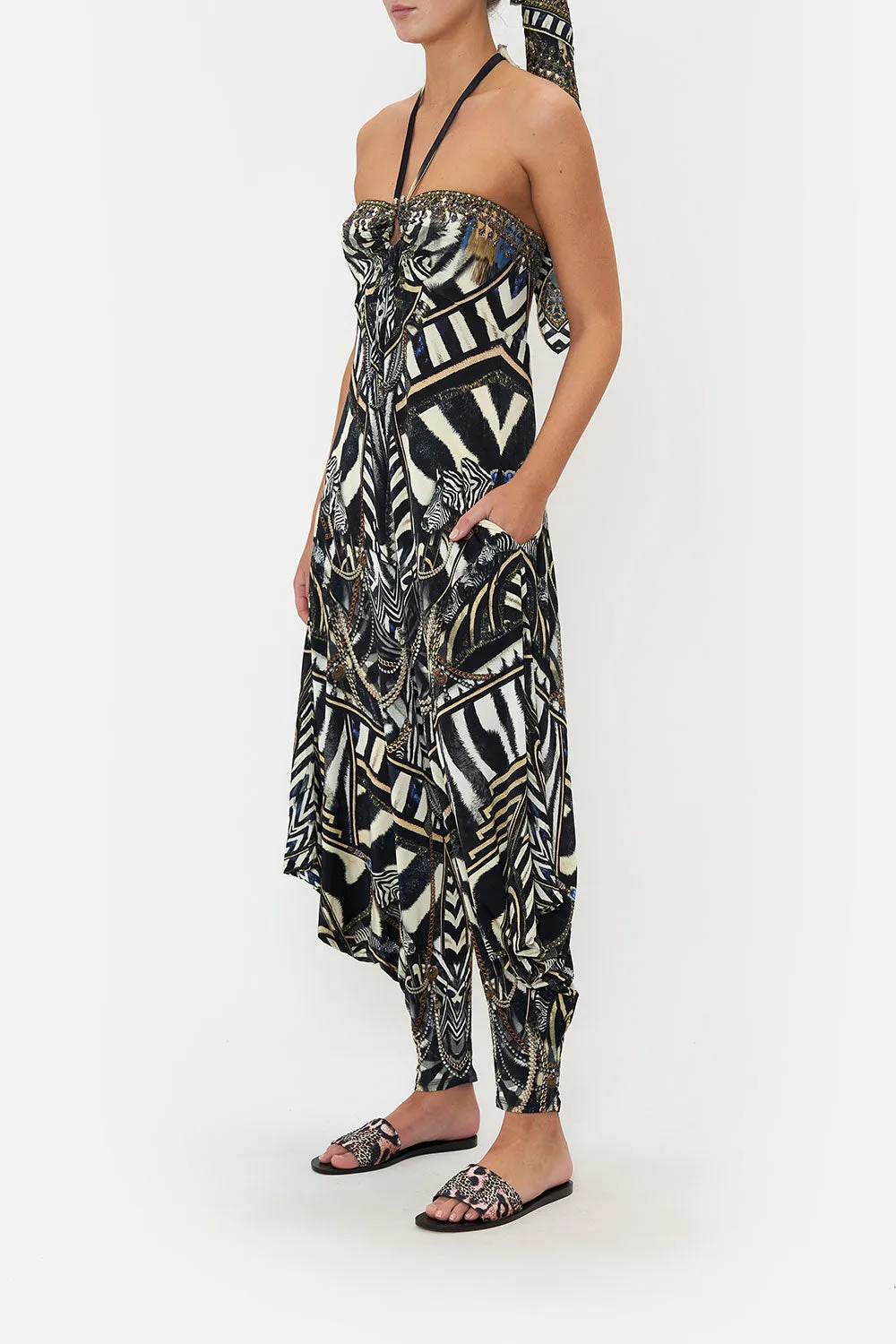 DRAPED PANT JUMPSUIT WITH HARDWARE KNIGHT OF THE WILD sold by Camilla product image thumbnail 4
