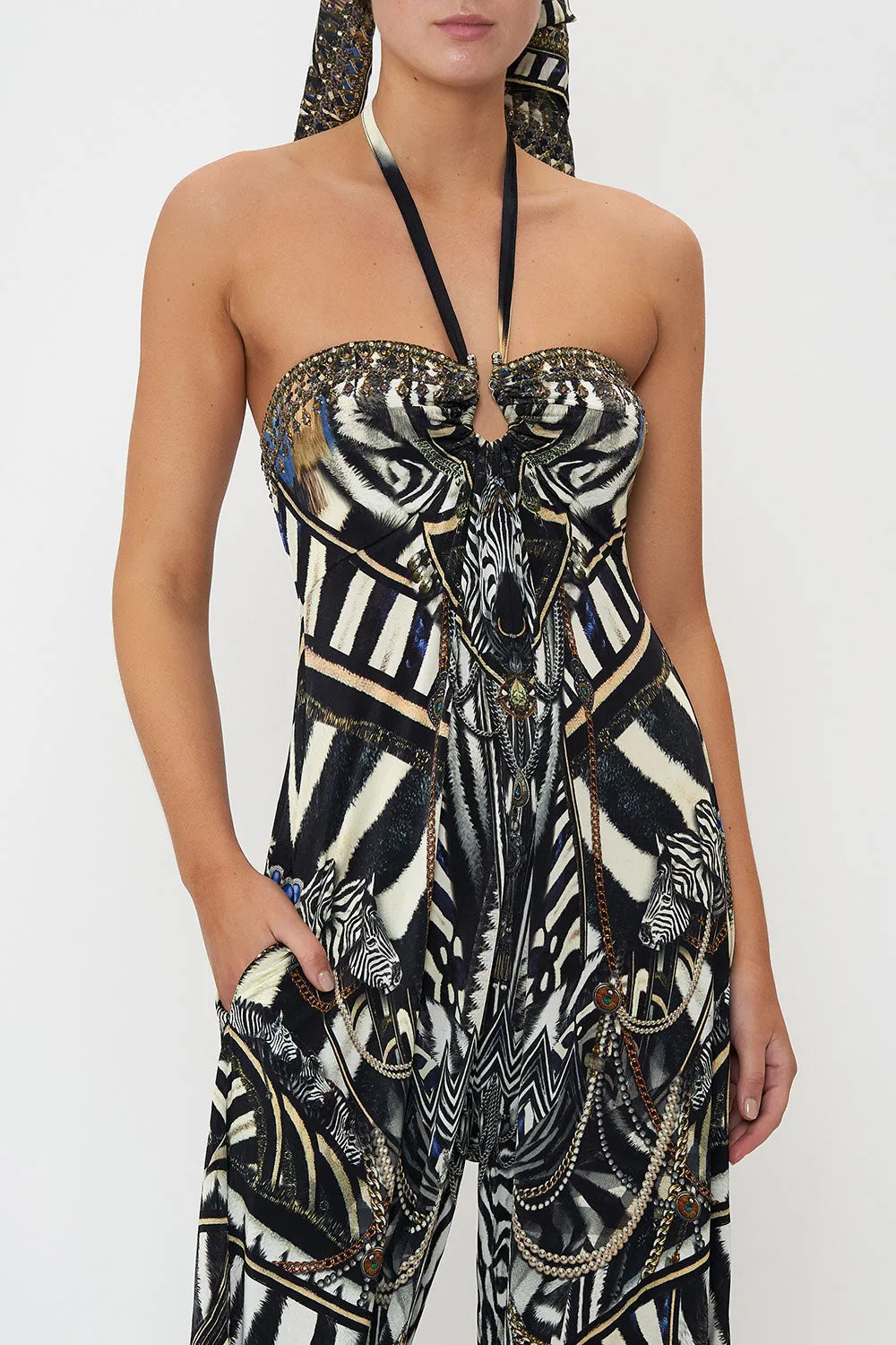 DRAPED PANT JUMPSUIT WITH HARDWARE KNIGHT OF THE WILD sold by Camilla product image thumbnail 5