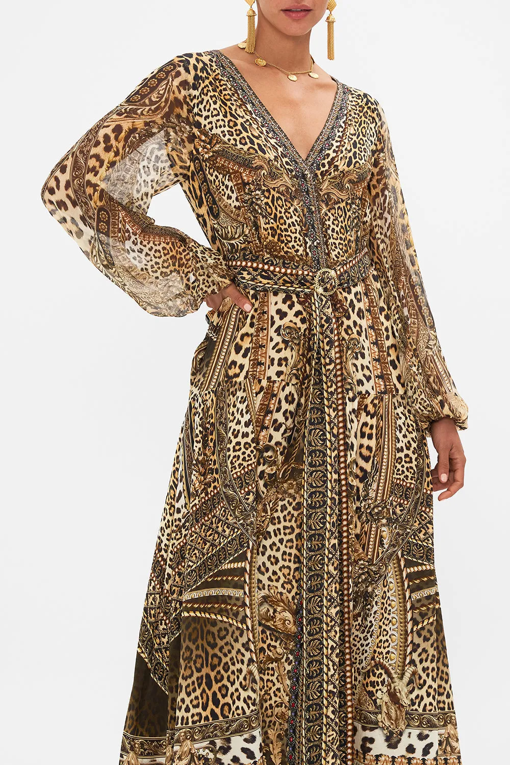 V NECK DRESS WITH BELT STANDING OVATION sold by Camilla product image thumbnail 5