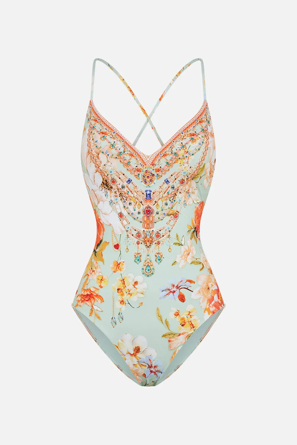 TIE BACK V-NECK ONE PIECE TALK THE WALK sold by Camilla product image thumbnail 5