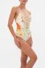 TIE BACK V-NECK ONE PIECE TALK THE WALK sold by Camilla