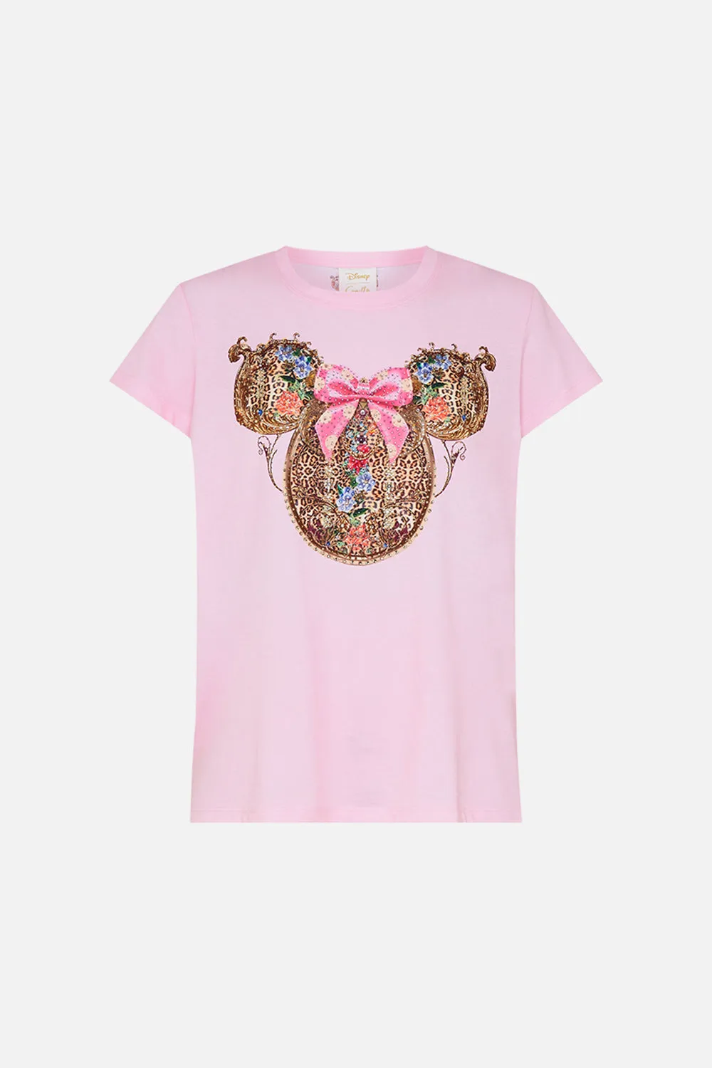 SLIM FIT ROUND NECK T-SHIRT - PINK MINNIE MOUSE MAGIC sold by Camilla product image thumbnail 3