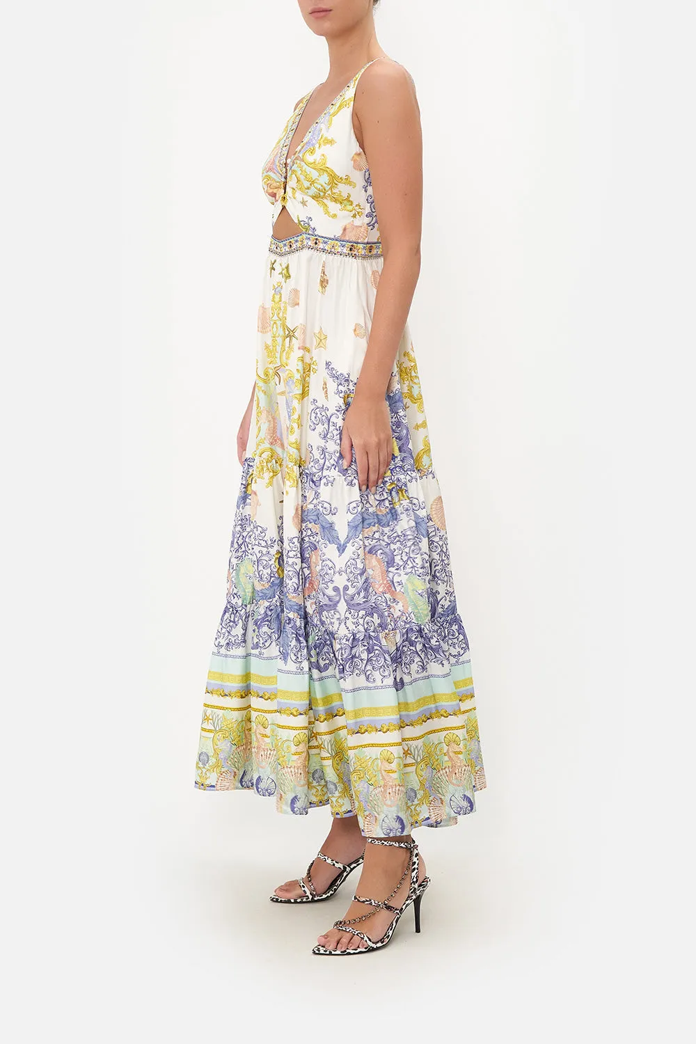 V NECK CUT OUT DRESS STAR OF THE SEA sold by Camilla product image thumbnail 4