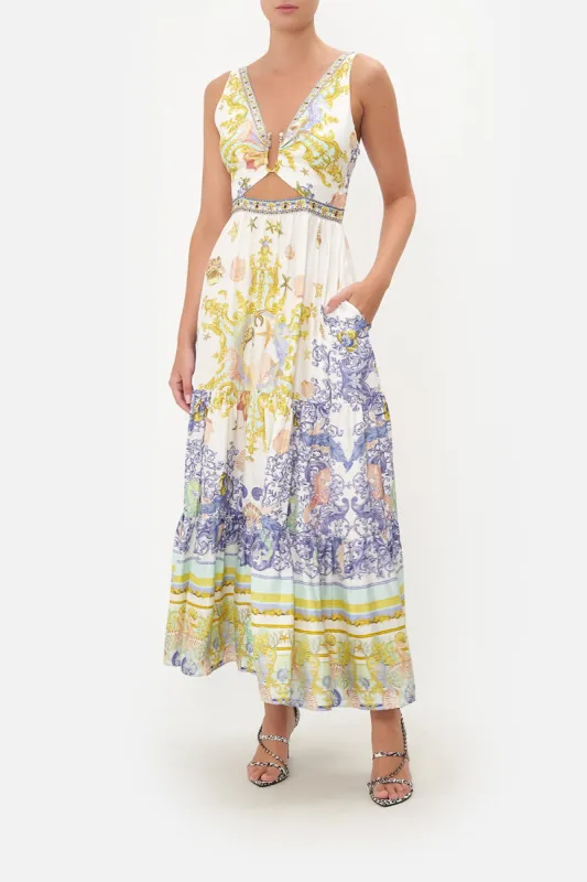 V NECK CUT OUT DRESS STAR OF THE SEA sold by Camilla
