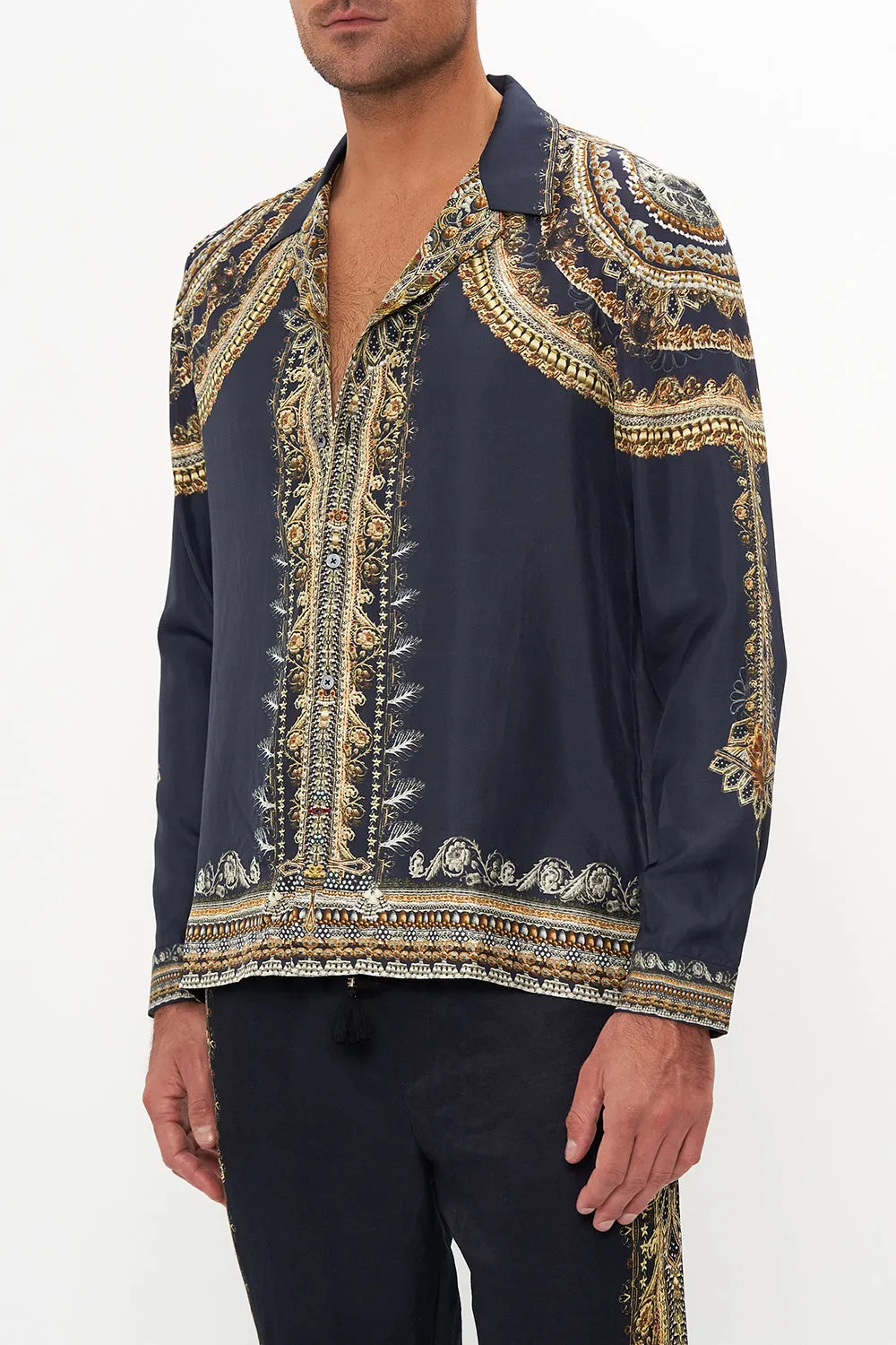 LONG SLEEVE CAMP COLLARED SHIRT ITS ALL OVER TORERO sold by Camilla product image thumbnail 4