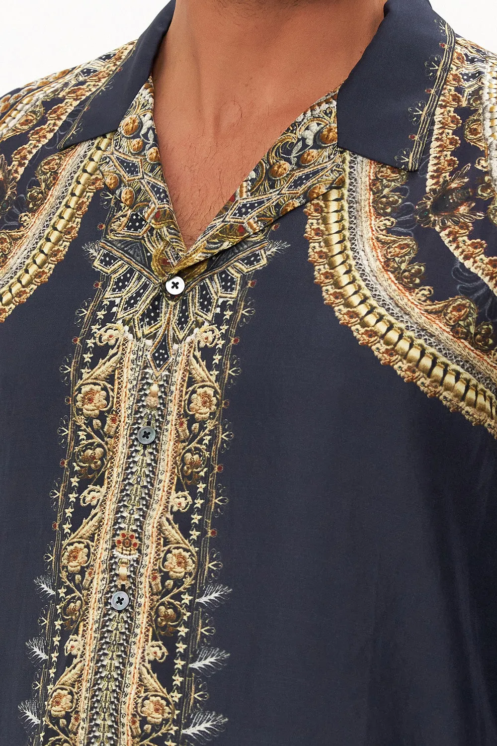 LONG SLEEVE CAMP COLLARED SHIRT ITS ALL OVER TORERO sold by Camilla product image thumbnail 5