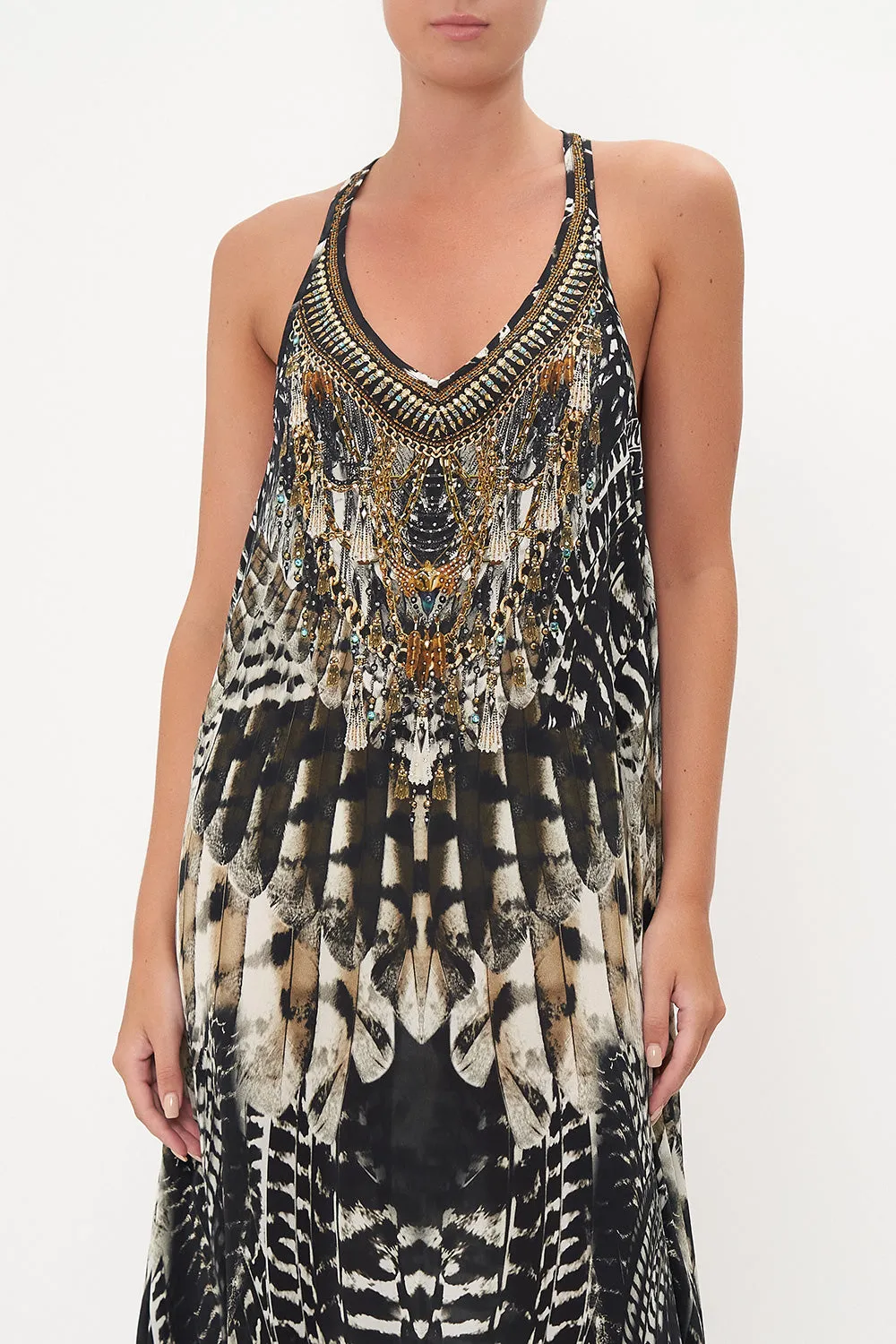 V NECK RACERBACK DRESS NIGHT OWL sold by Camilla product image thumbnail 5