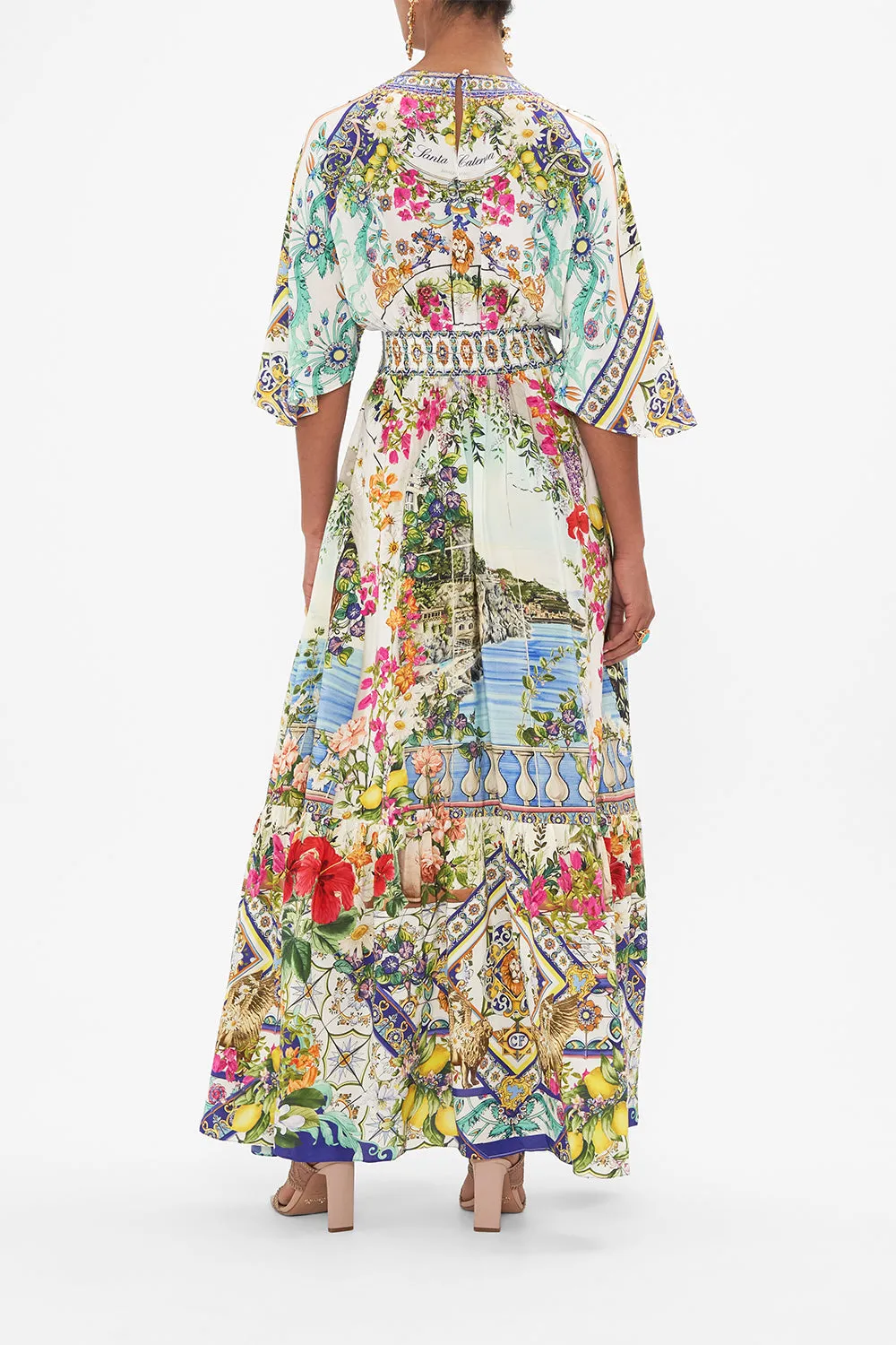 WAISTED DRESS WITH HEM RUFFLE AMALFI AMORE sold by Camilla product image thumbnail 2