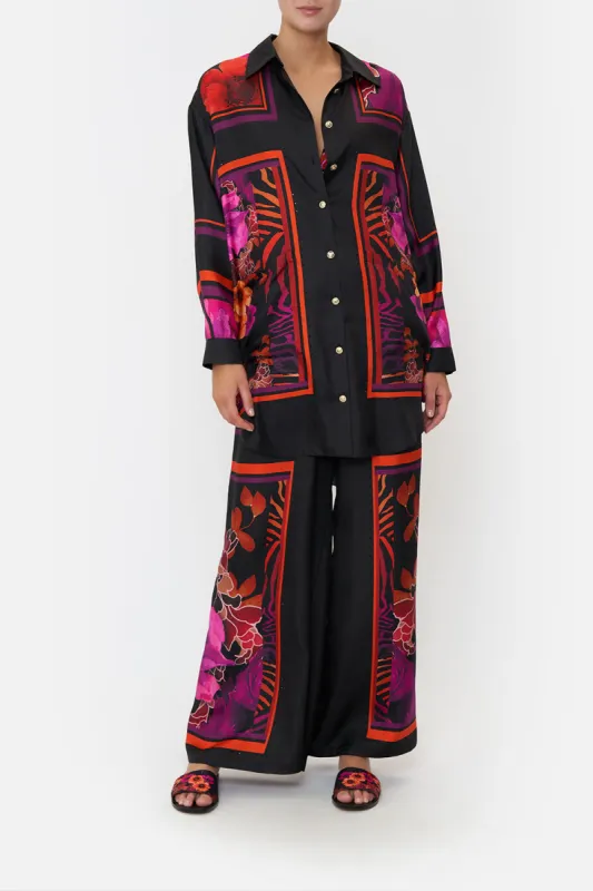 SHIRT TUNIC WITH POCKETS MIDNIGHT POPPY sold by Camilla