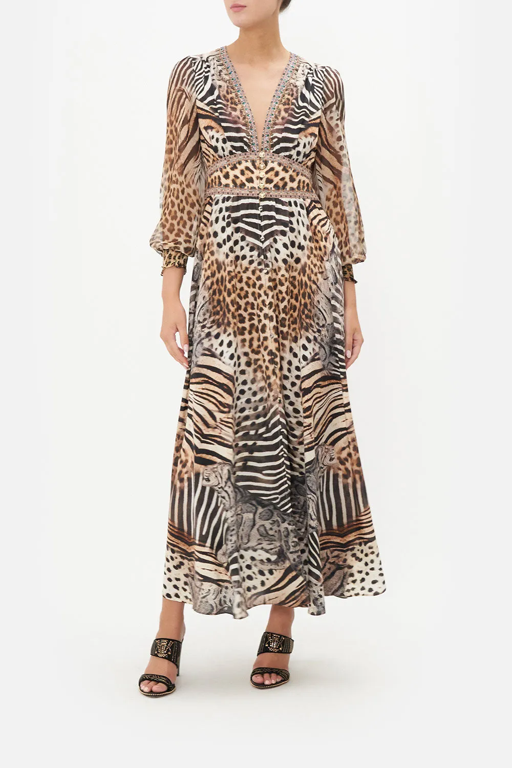 BUTTON DRESS WITH SHAPED WAISTBAND FOR THE LOVE OF LEO sold by Camilla