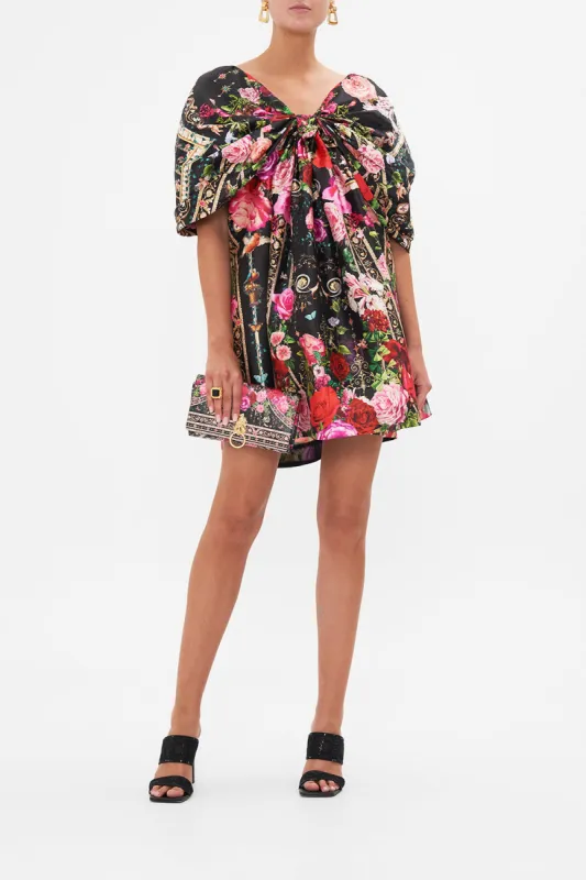 TAFFETA BOW MINI DRESS RESERVATION FOR LOVE sold by Camilla