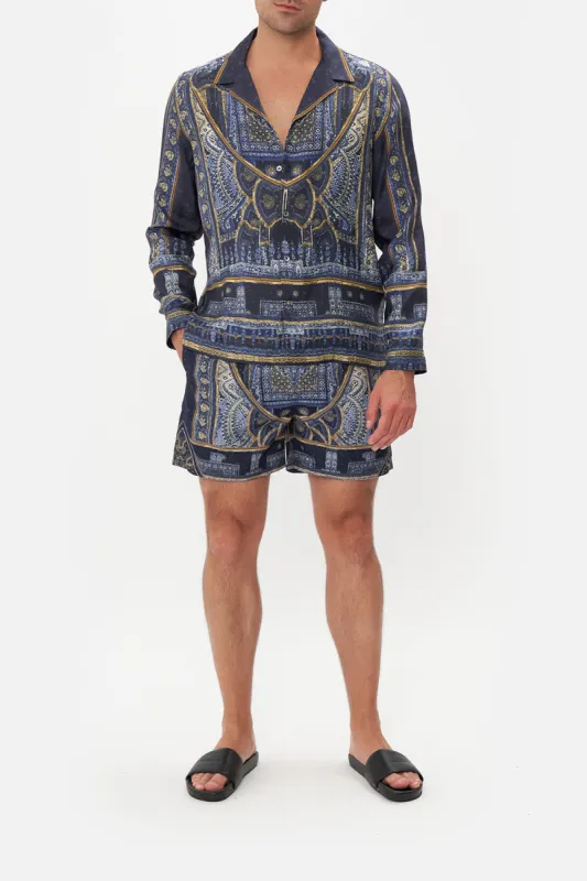 LONG SLEEVE CAMP COLLARED SHIRT FOREVER FAMILY sold by Camilla