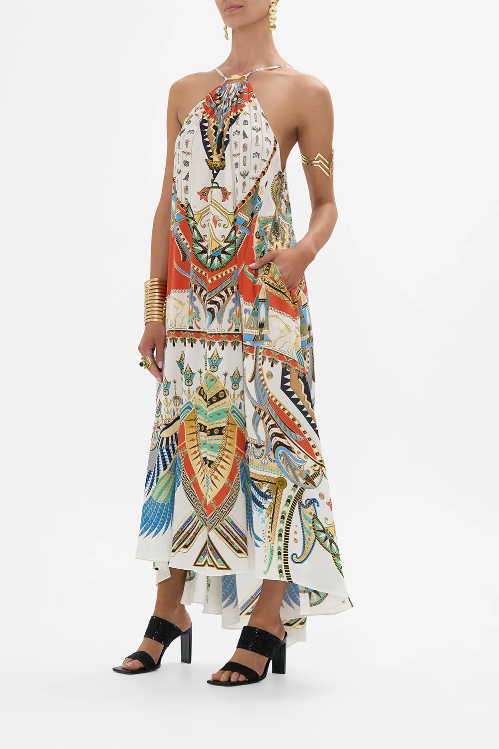 GATHER NECK HARDWARE MAXI DRESS VALLEY OF THE QUEENS sold by Camilla product image thumbnail 4