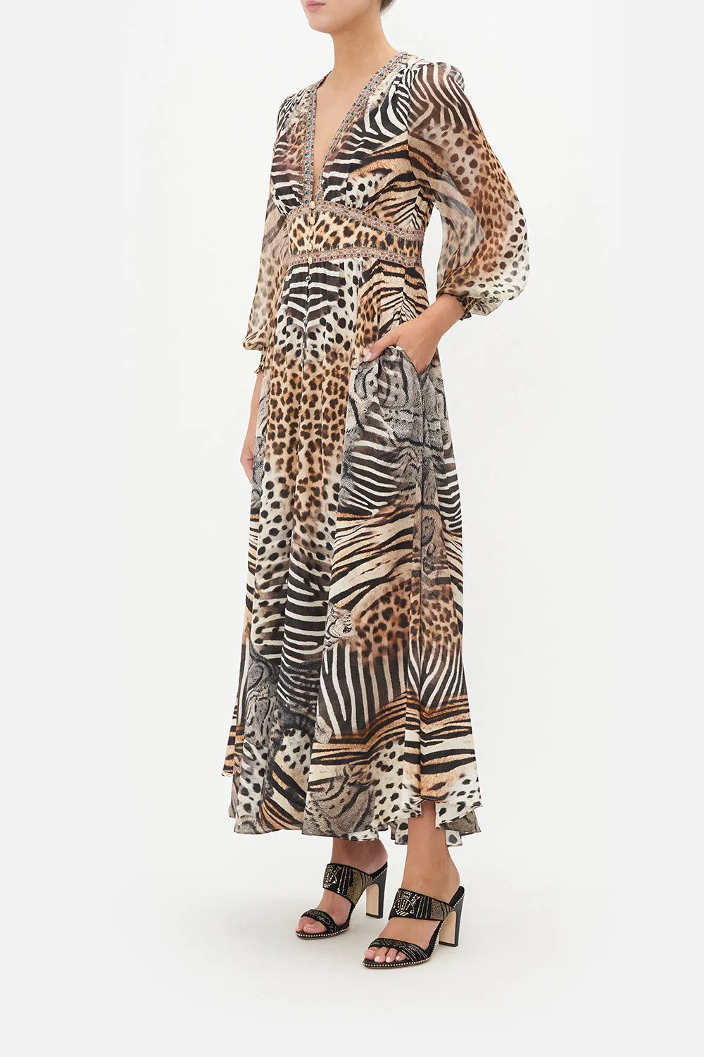 BUTTON DRESS WITH SHAPED WAISTBAND FOR THE LOVE OF LEO sold by Camilla product image thumbnail 4