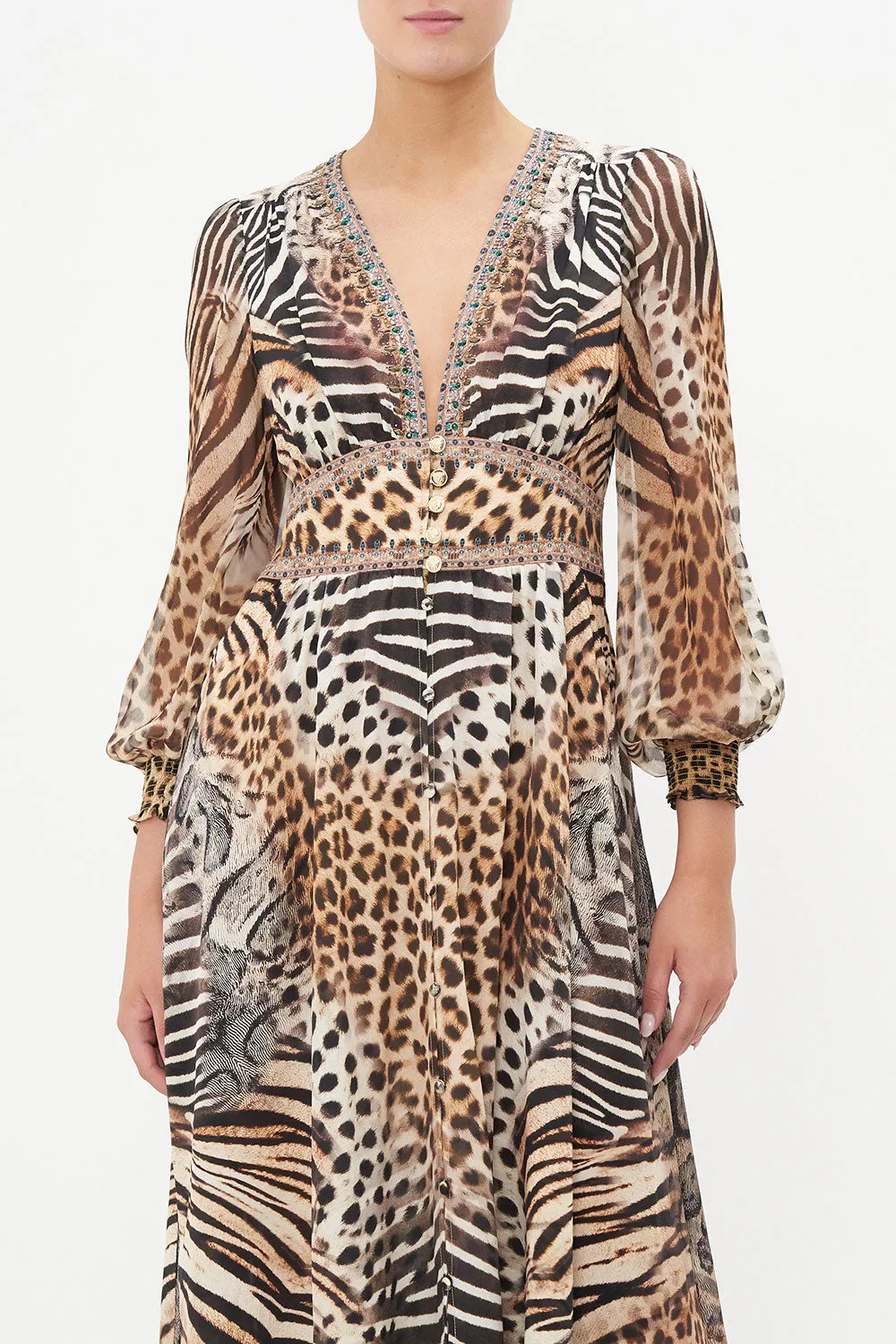 BUTTON DRESS WITH SHAPED WAISTBAND FOR THE LOVE OF LEO sold by Camilla product image thumbnail 5