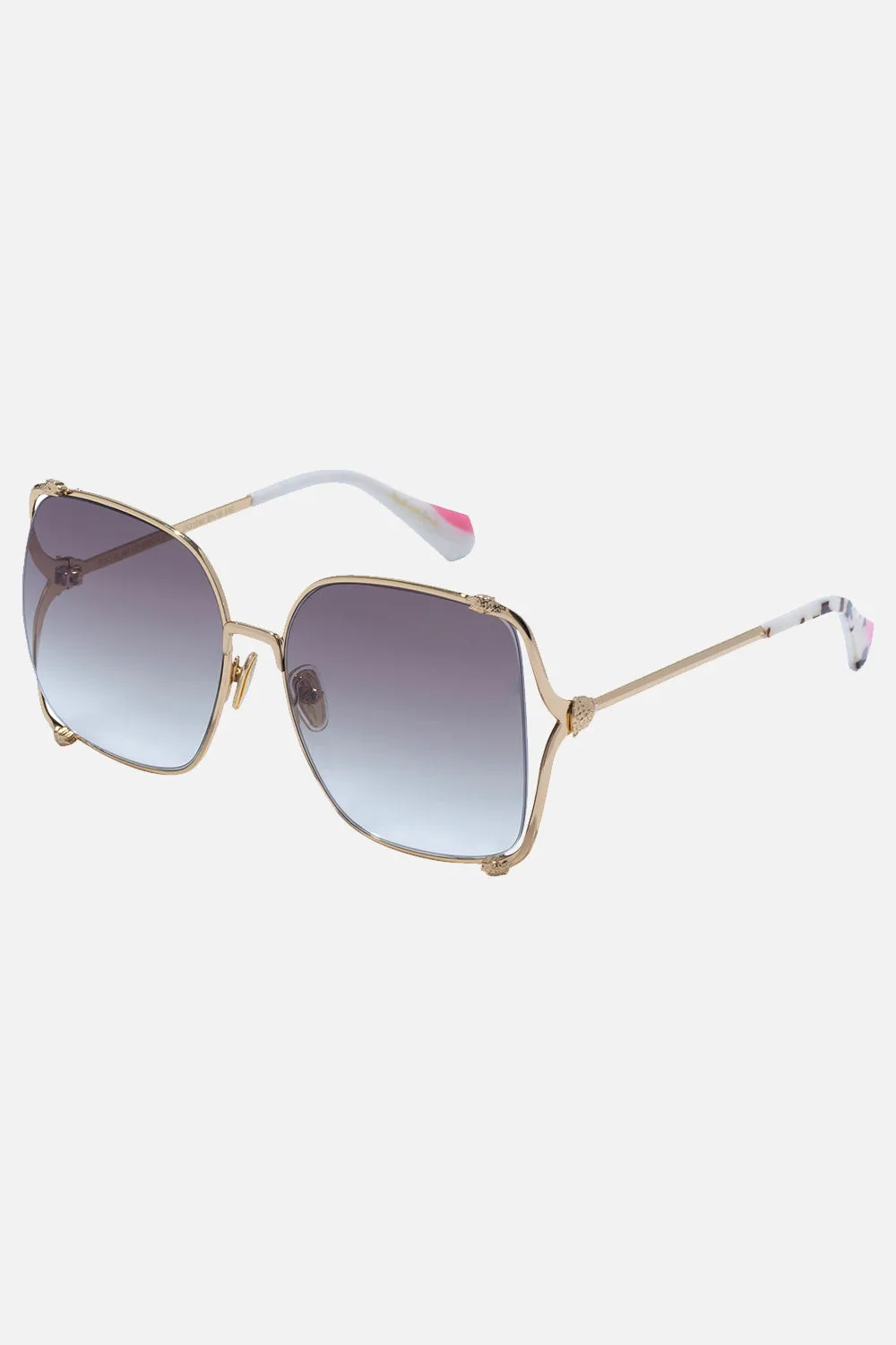 TOO GLAM TO GIVE A DAM SUNGLASSES GOLD / NUDE sold by Camilla