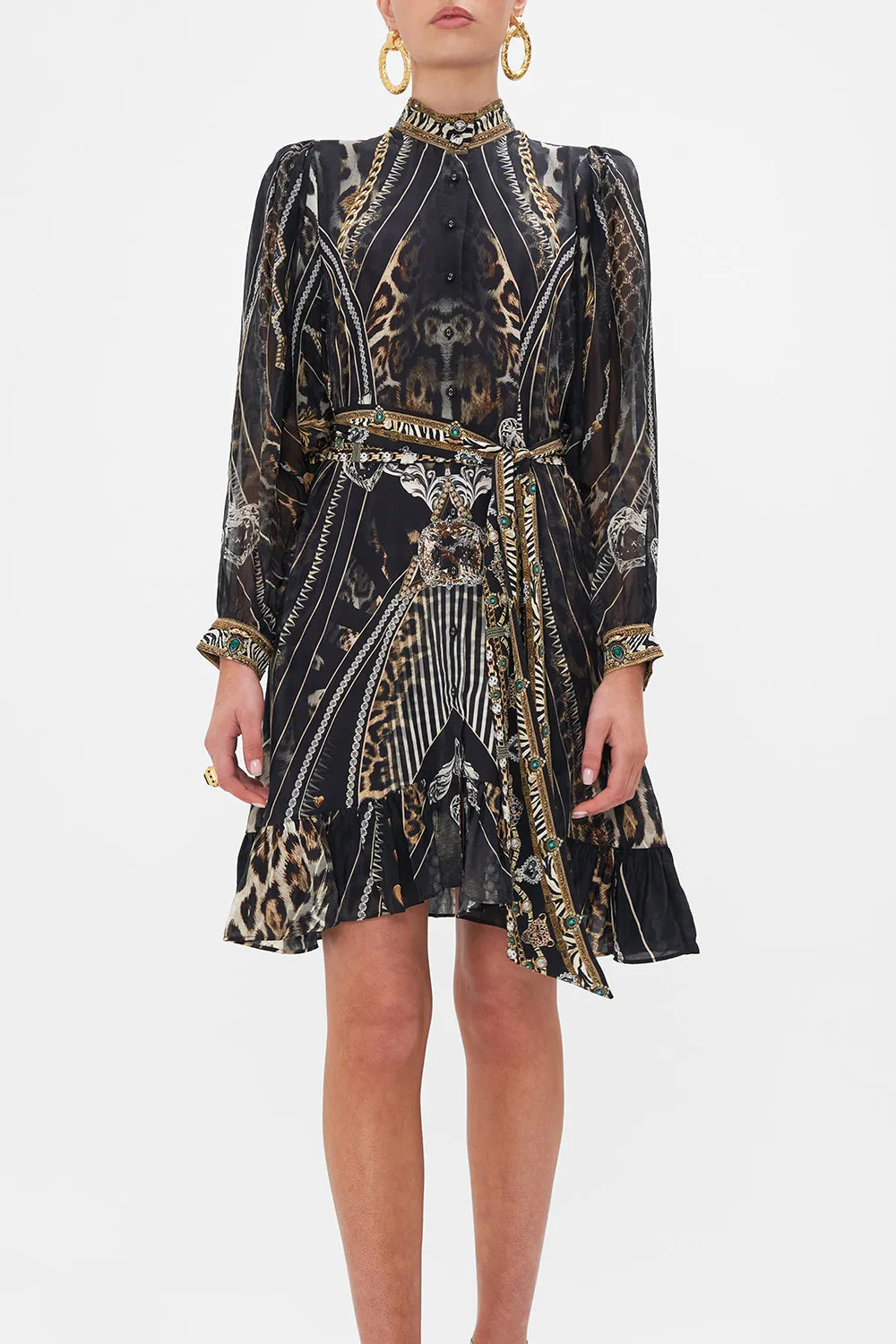 DROP SLEEVE SHIRT DRESS CHAOS IN THE COSMOS sold by Camilla product image thumbnail 5
