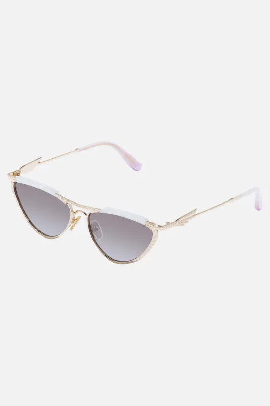 PYRAMID PARAMOUR SUNGLASSES IVORY MARBLE sold by Camilla