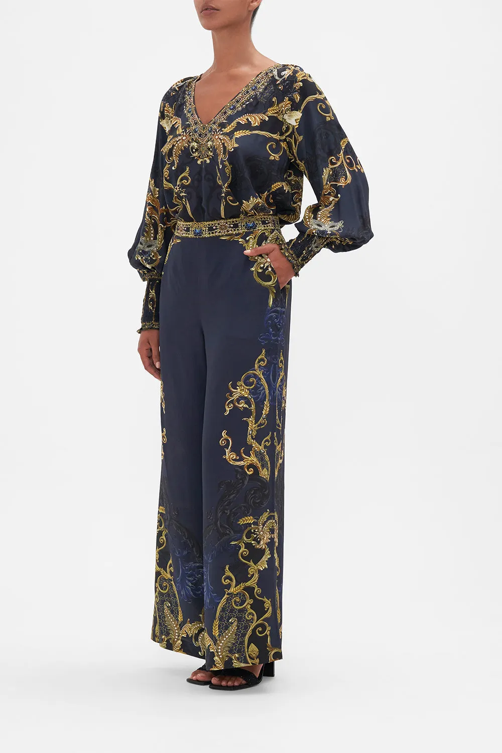 STRAIGHT LEG RELAXED TROUSER MOONLIGHT MELODIES sold by Camilla product image thumbnail 4