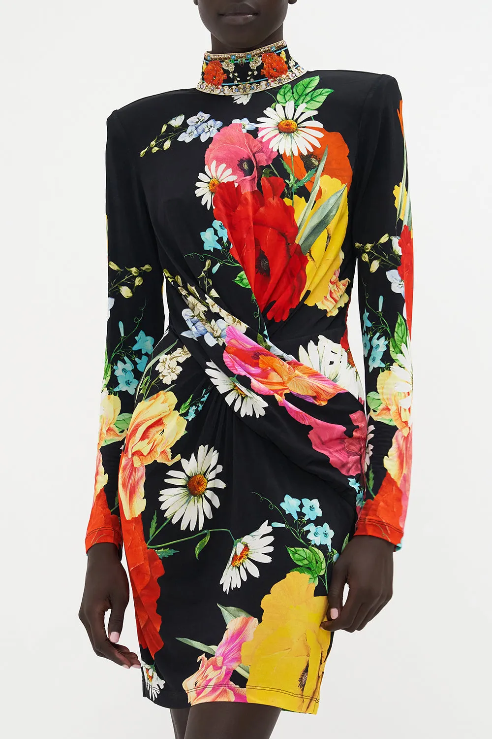 CROSS FRONT MINI DRESS DIVINE DIVINITY sold by Camilla product image thumbnail 5