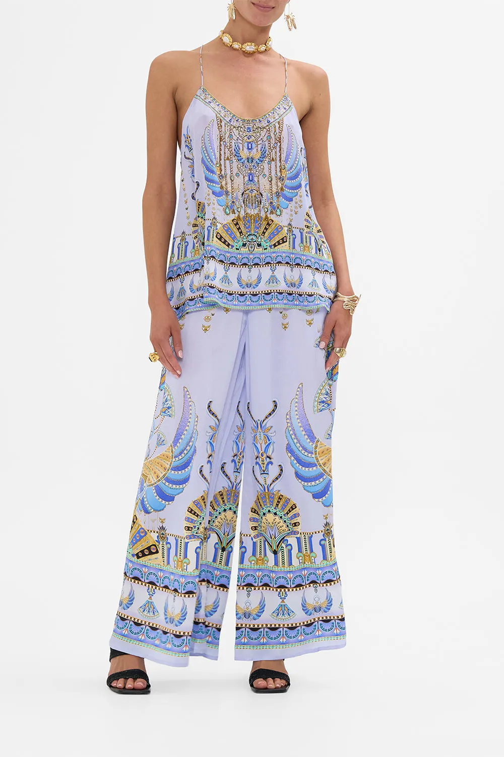 T BACK SHOESTRING TOP UNDER SCARAB SKIES sold by Camilla