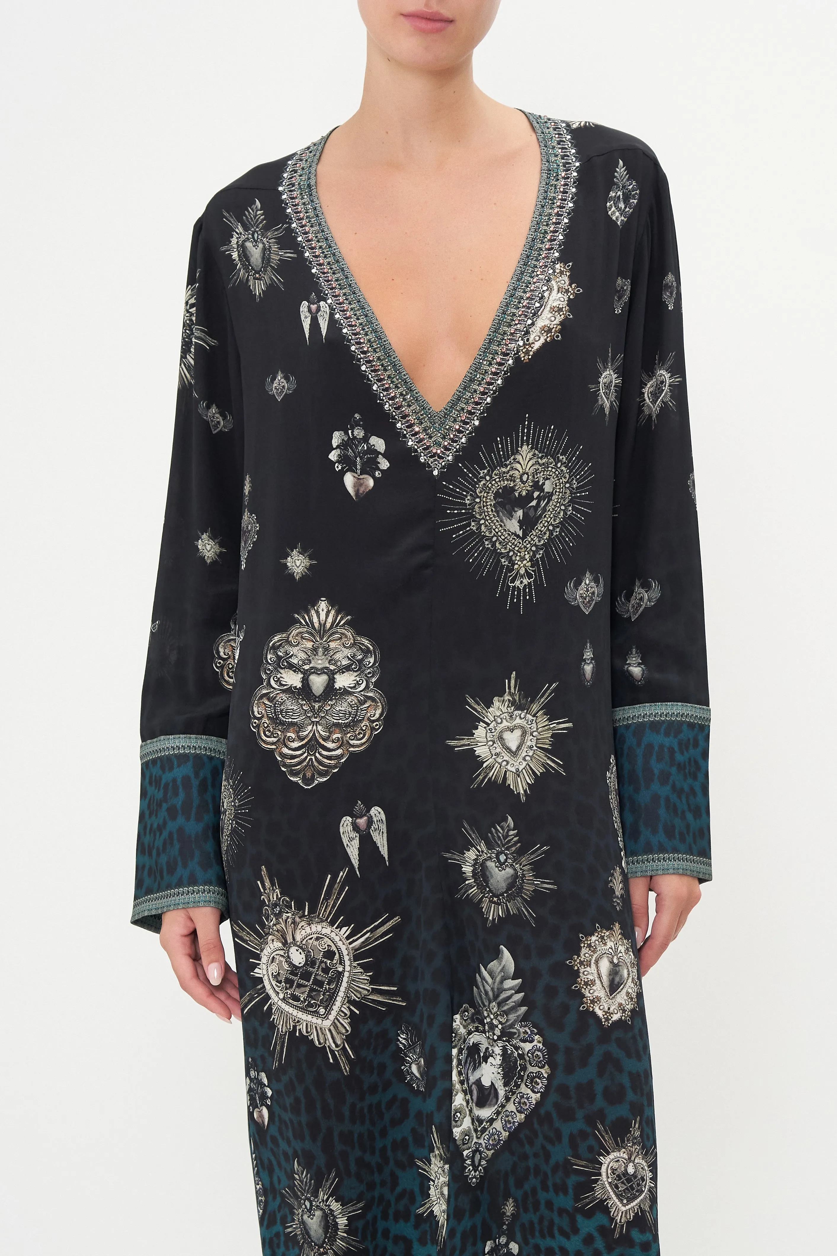 DRAPED BACK LONG SLEEVE DRESS ANIMAL ANARCHY sold by Camilla product image thumbnail 5