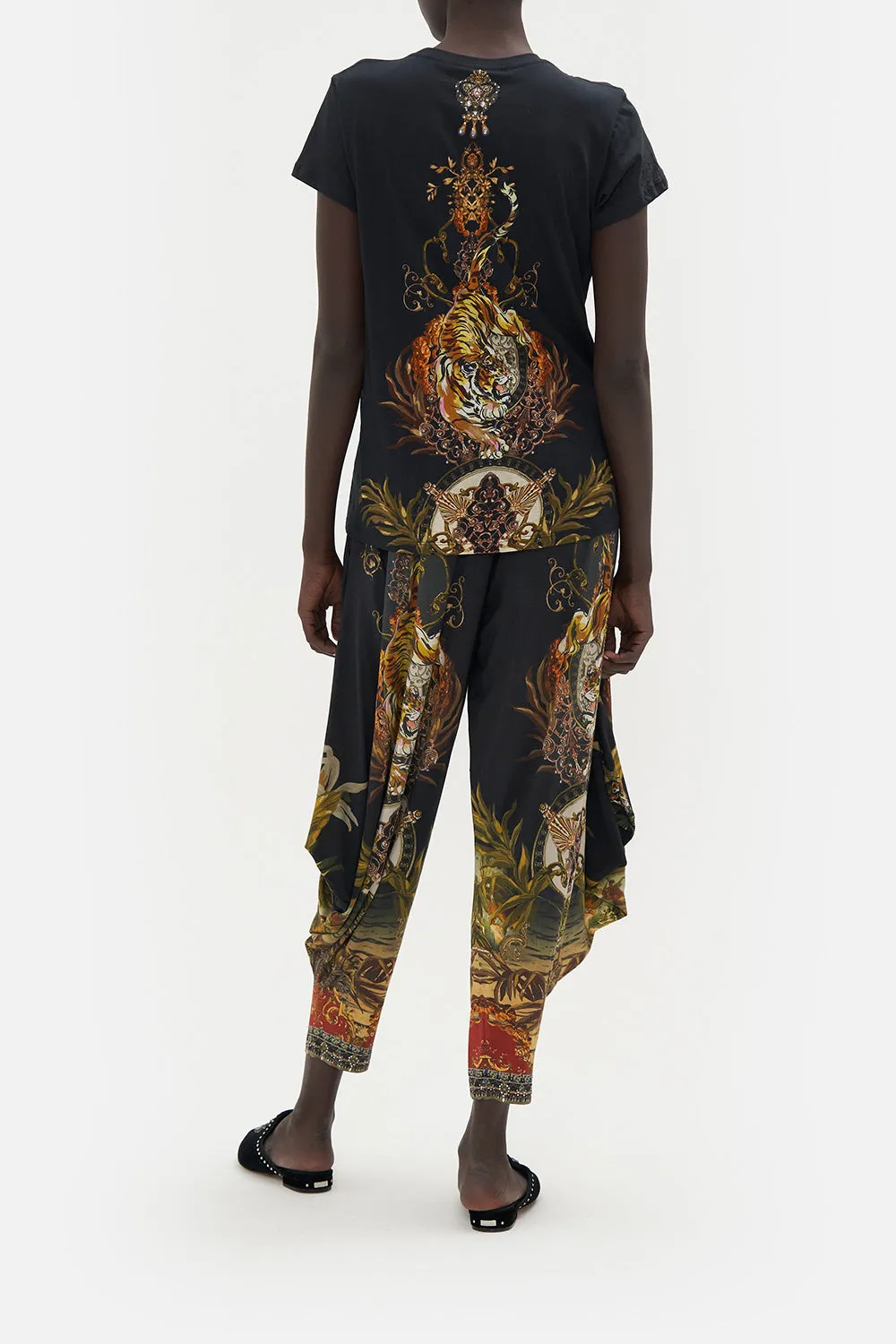 SLIM FIT ROUND NECK T-SHIRT THE QUEENS KING sold by Camilla product image thumbnail 2