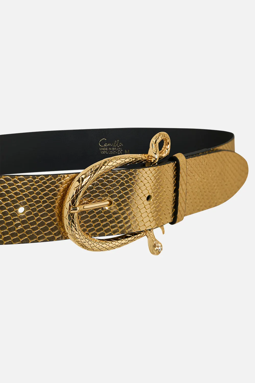 SNAKE BUCKLE BELT GOLD sold by Camilla product image thumbnail 2