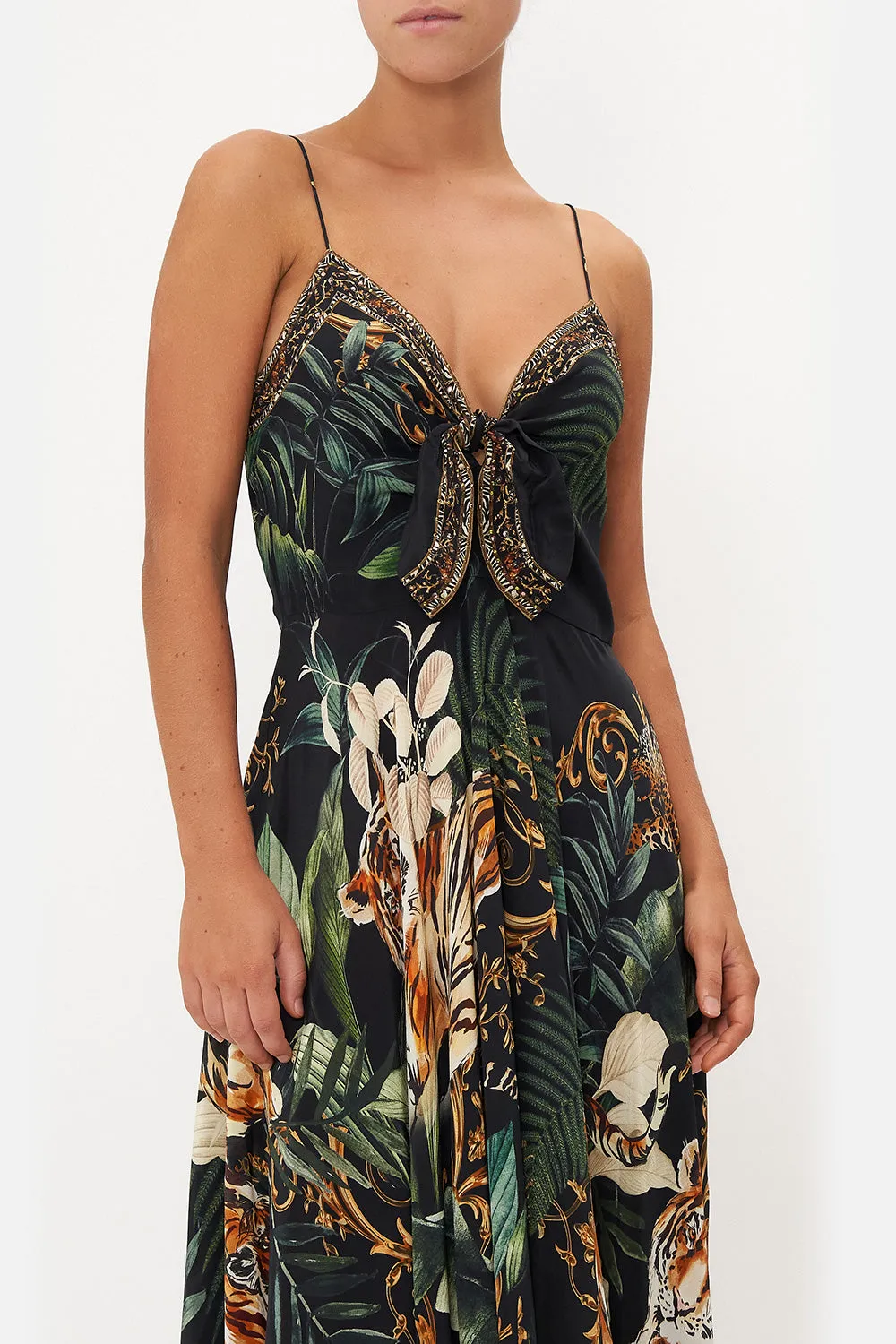 LONG DRESS WITH TIE FRONT EASY TIGER sold by Camilla product image thumbnail 5