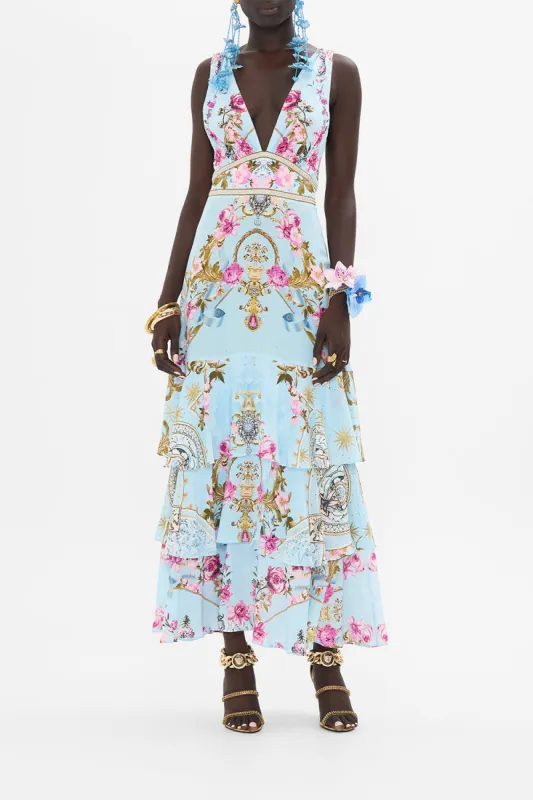 TIERED RUFFLE HEM DRESS DOWN THE GARDEN PATH sold by Camilla