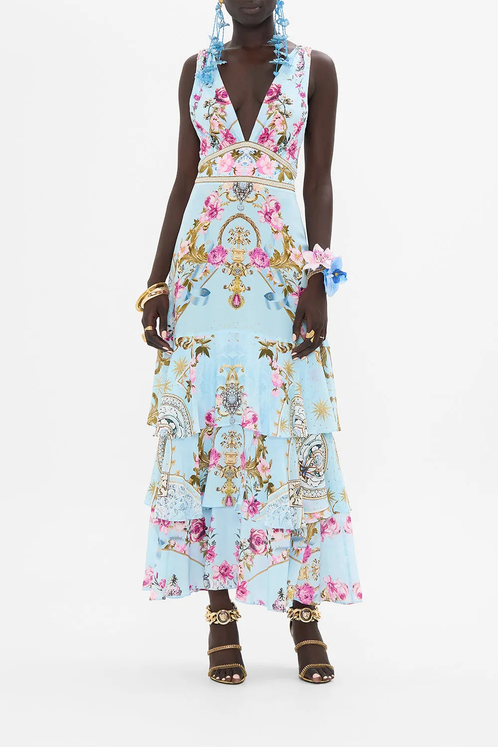 TIERED RUFFLE HEM DRESS DOWN THE GARDEN PATH sold by Camilla