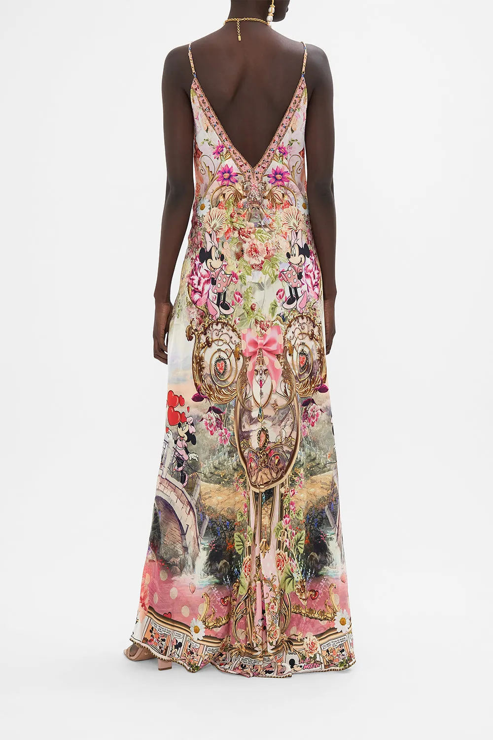 V NECK FULL LENGTH BIAS SLIP DRESS MINNIE MOUSE MAGIC sold by Camilla product image thumbnail 2