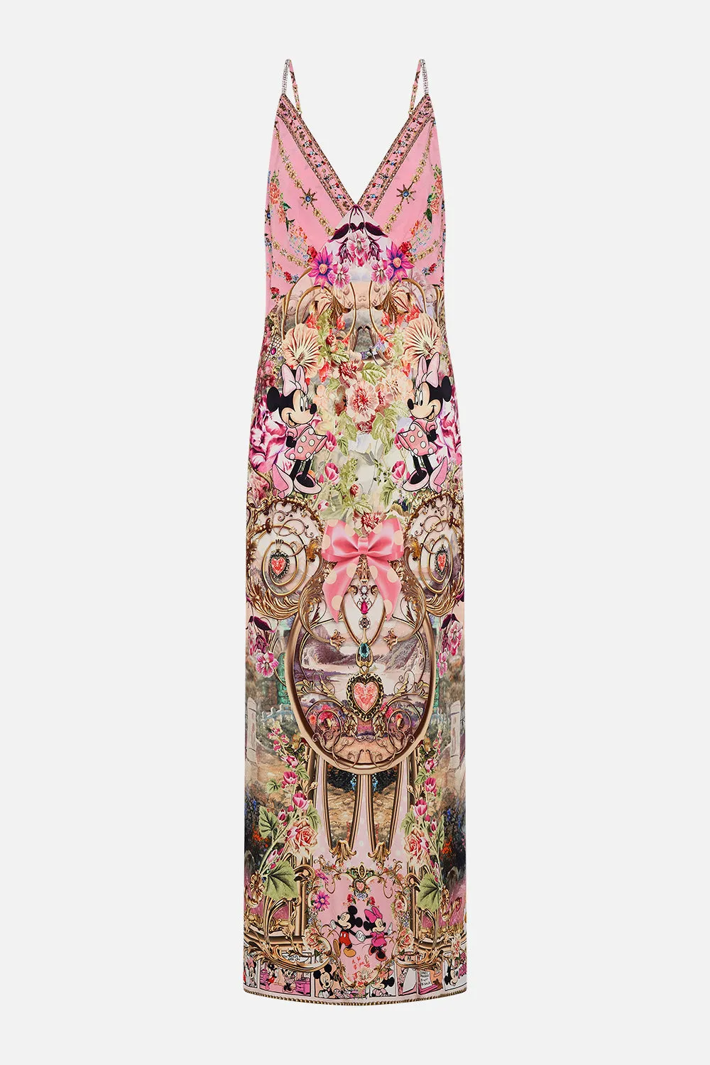 V NECK FULL LENGTH BIAS SLIP DRESS MINNIE MOUSE MAGIC sold by Camilla product image thumbnail 3