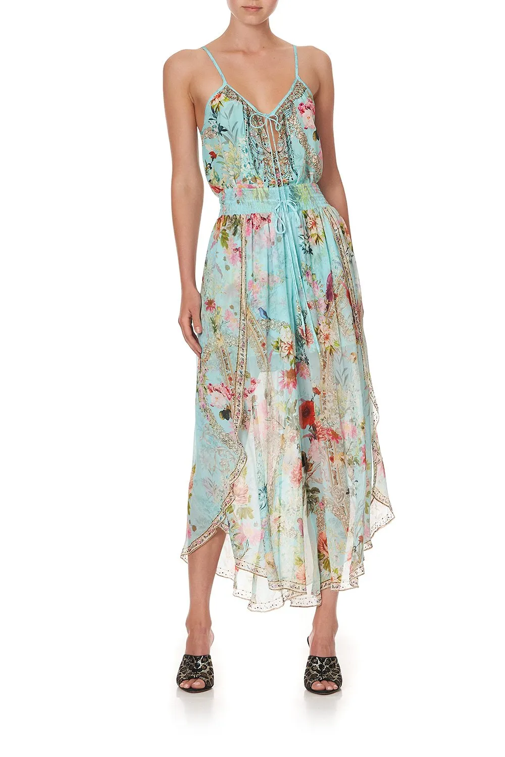 CURVED HEM PANT A ROYAL STITCH UP sold by Camilla