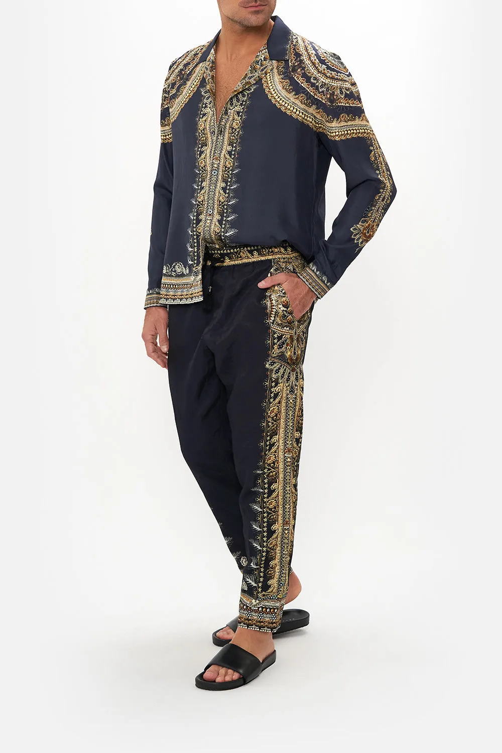 STRAIGHT LEG ELASTICATED WAIST PANT ITS ALL OVER TORERO sold by Camilla product image thumbnail 3