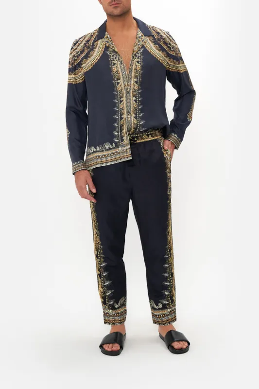 STRAIGHT LEG ELASTICATED WAIST PANT ITS ALL OVER TORERO sold by Camilla