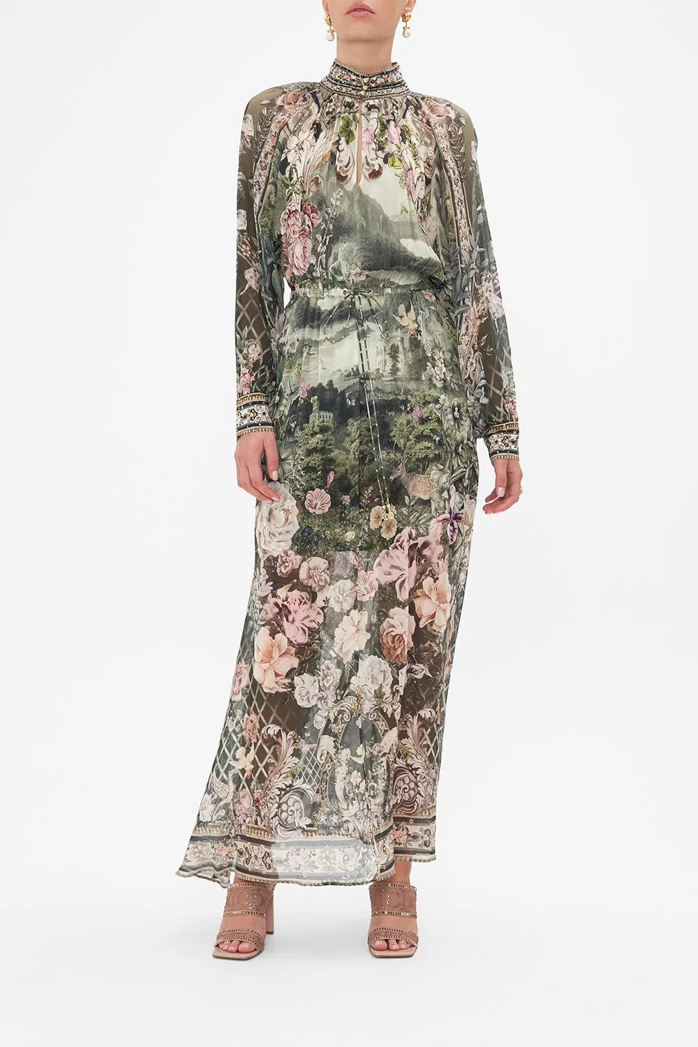 LONG SLEEVE DRESS WITH COLLAR GARDEN OF GOOD FORTUNE sold by Camilla