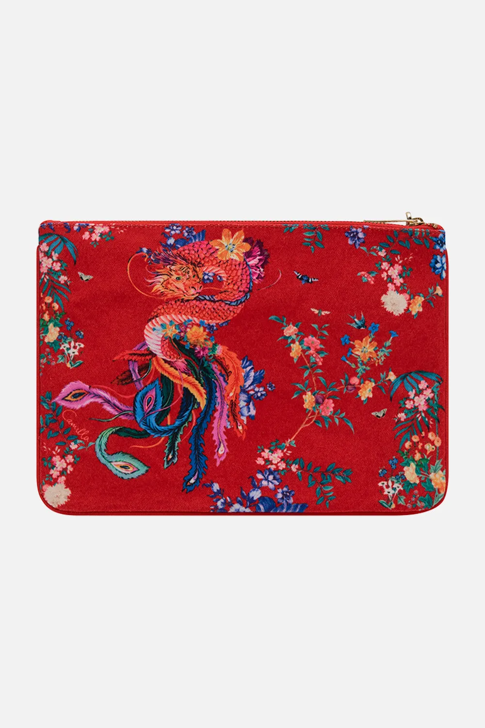 SMALL CANVAS CLUTCH THE SUMMER PALACE sold by Camilla product image thumbnail 3
