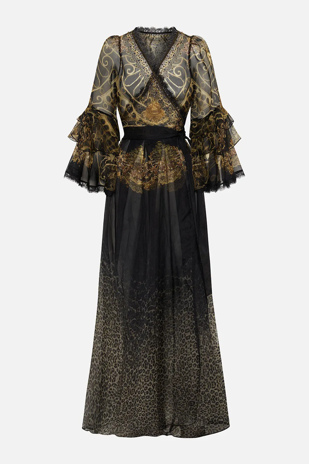 WRAP DRESS WRAP RUFFLE SLEEVE SHADOWS OF ARMADA sold by Camilla product image thumbnail 3