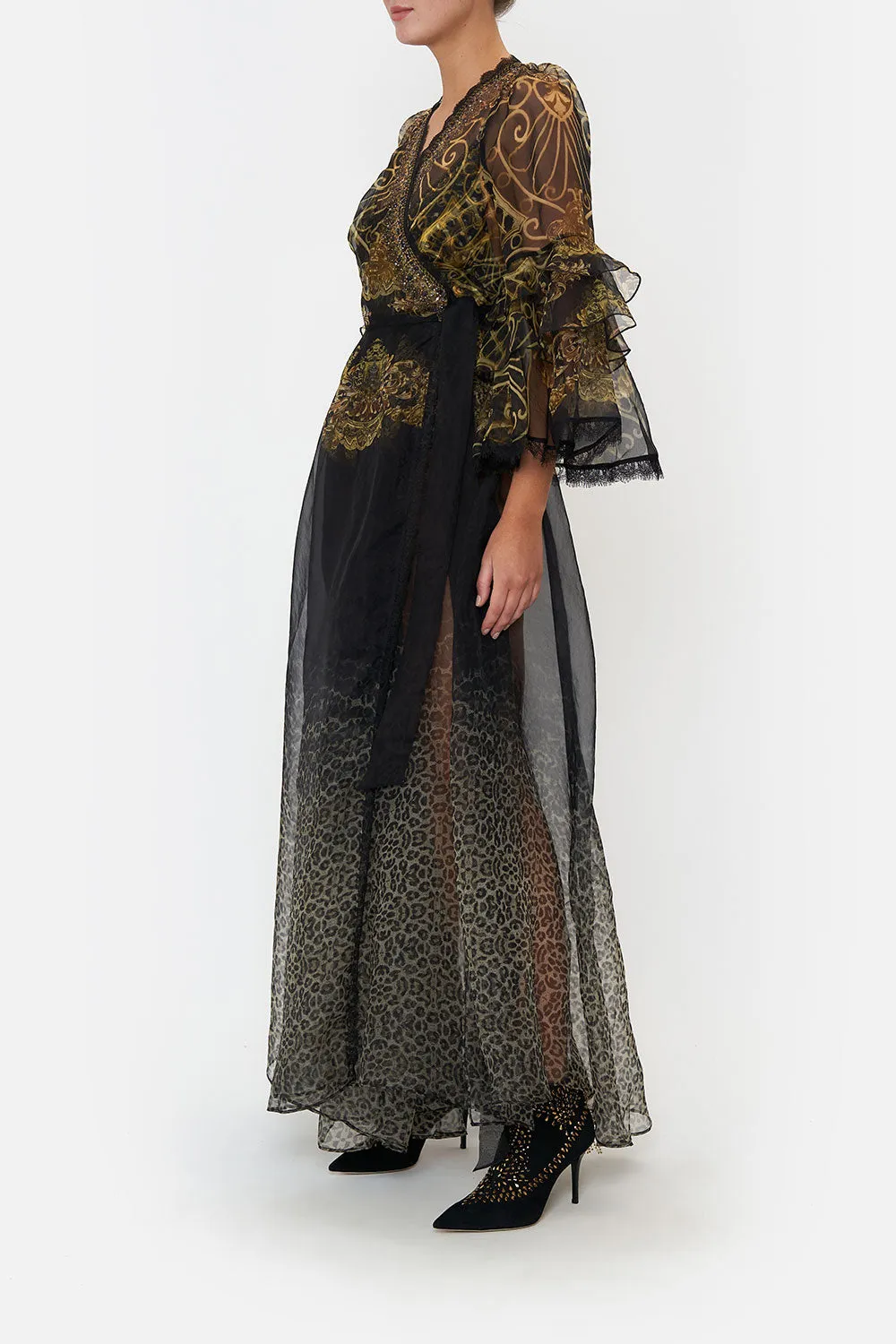 WRAP DRESS WRAP RUFFLE SLEEVE SHADOWS OF ARMADA sold by Camilla product image thumbnail 4