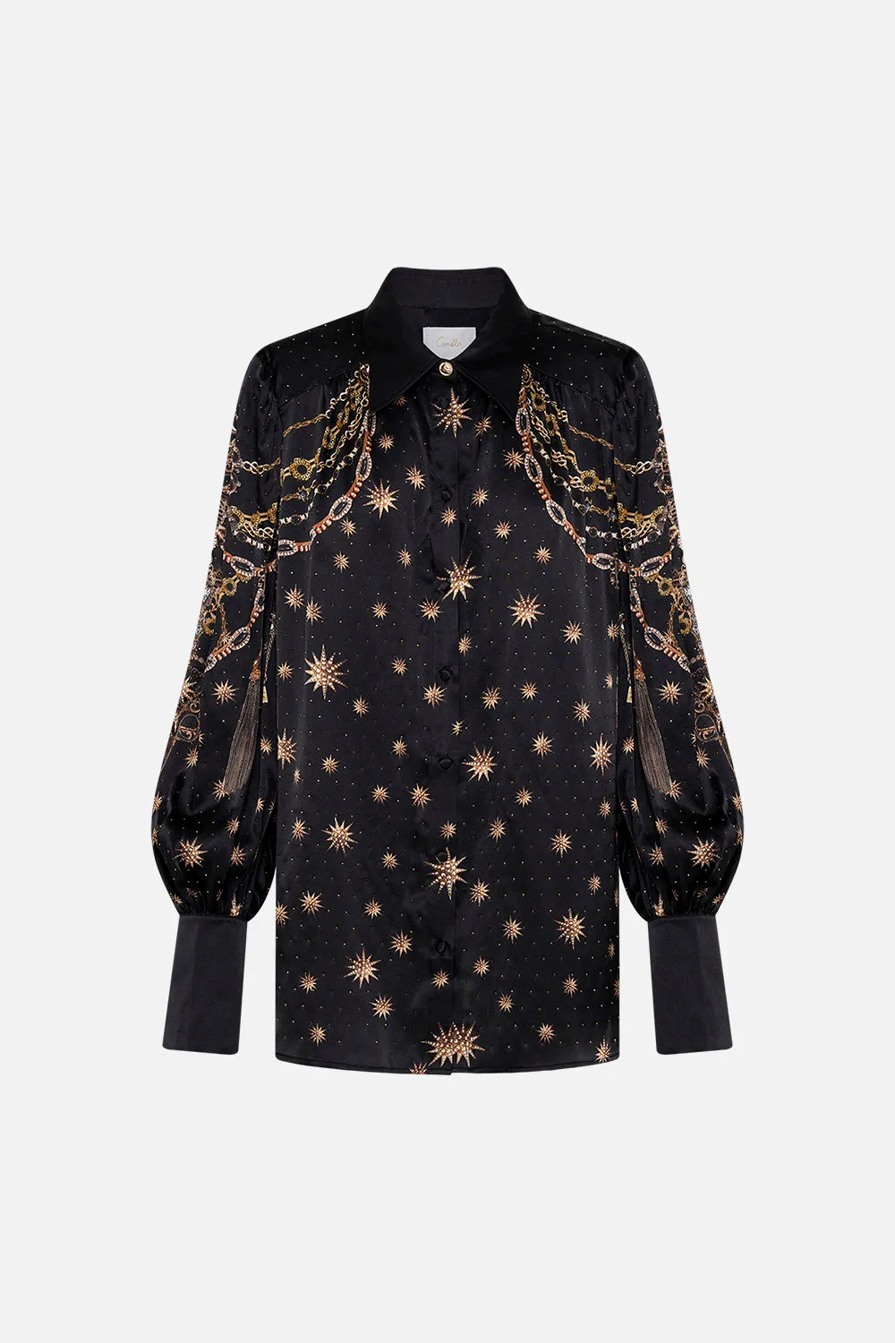 BUTTON THROUGH BLOUSON SLEEVE BLOUSE SOUL OF A STAR GAZER sold by Camilla product image thumbnail 3