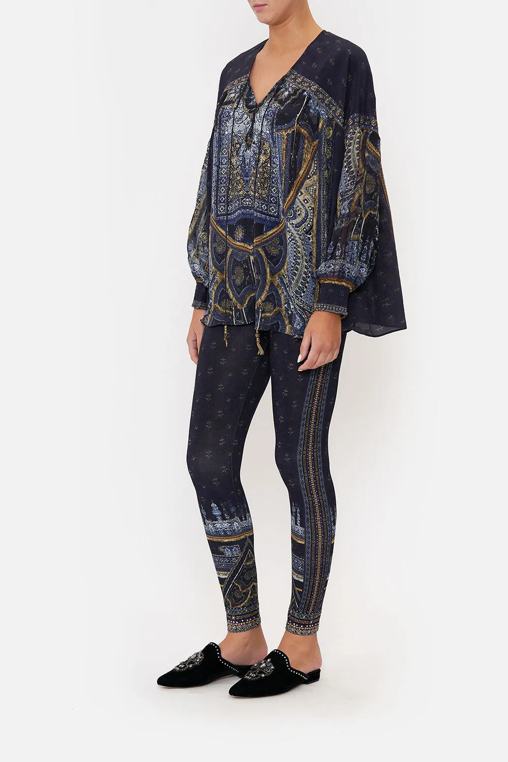 BLOUSON BLOUSE WITH NECK TIE FOREVER FAMILY sold by Camilla product image thumbnail 4