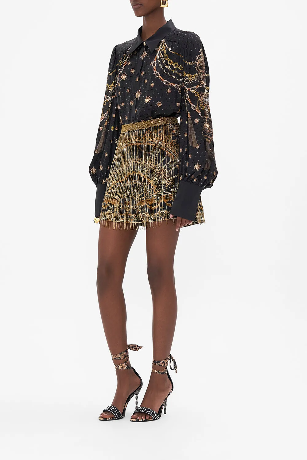 BUTTON THROUGH BLOUSON SLEEVE BLOUSE SOUL OF A STAR GAZER sold by Camilla product image thumbnail 4