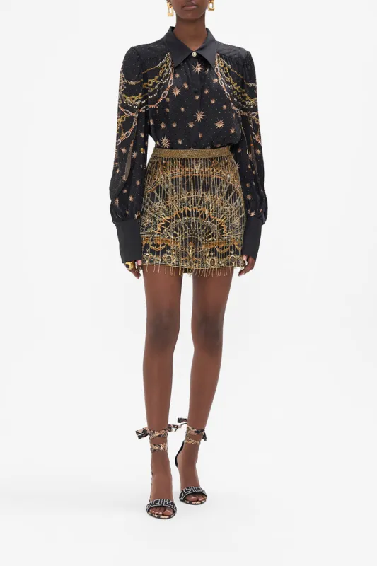 BUTTON THROUGH BLOUSON SLEEVE BLOUSE SOUL OF A STAR GAZER sold by Camilla