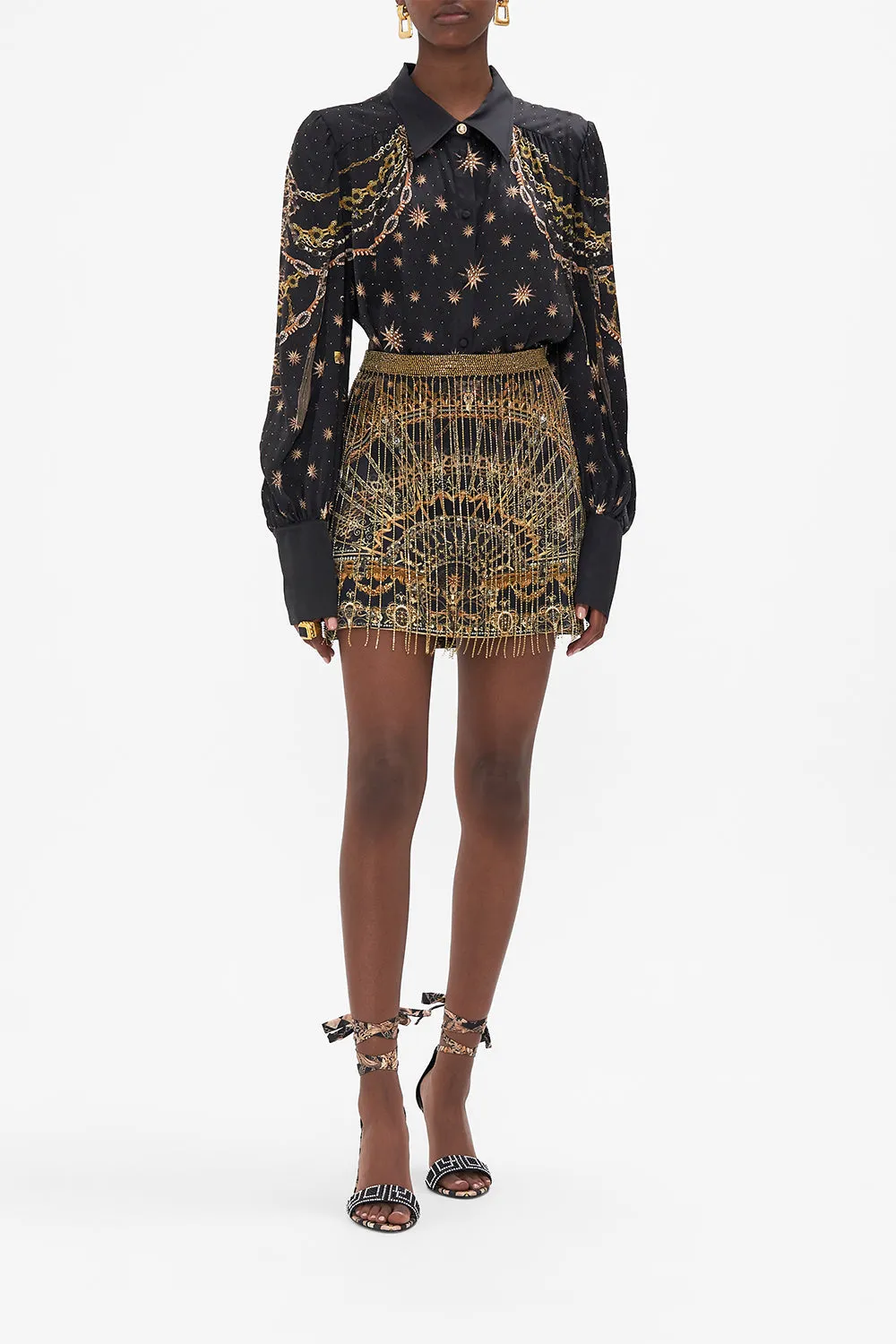 BUTTON THROUGH BLOUSON SLEEVE BLOUSE SOUL OF A STAR GAZER sold by Camilla