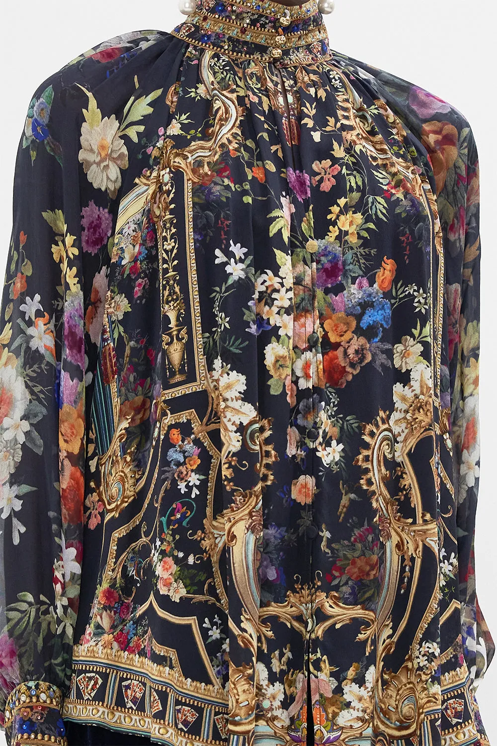 RAGLAN BUTTON UP SHIRT PLAY YOUR CARDS RIGHT sold by Camilla product image thumbnail 4