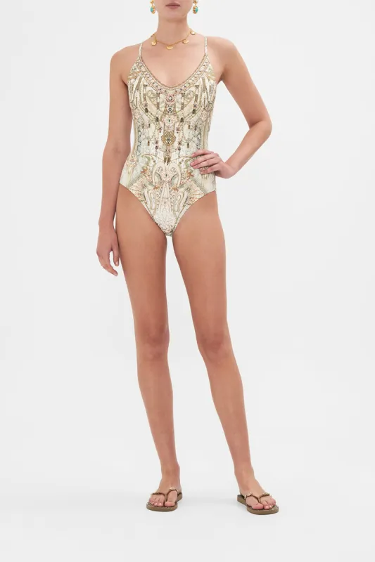 SCOOP NECK ONE PIECE IVORY TOWER TALES sold by Camilla