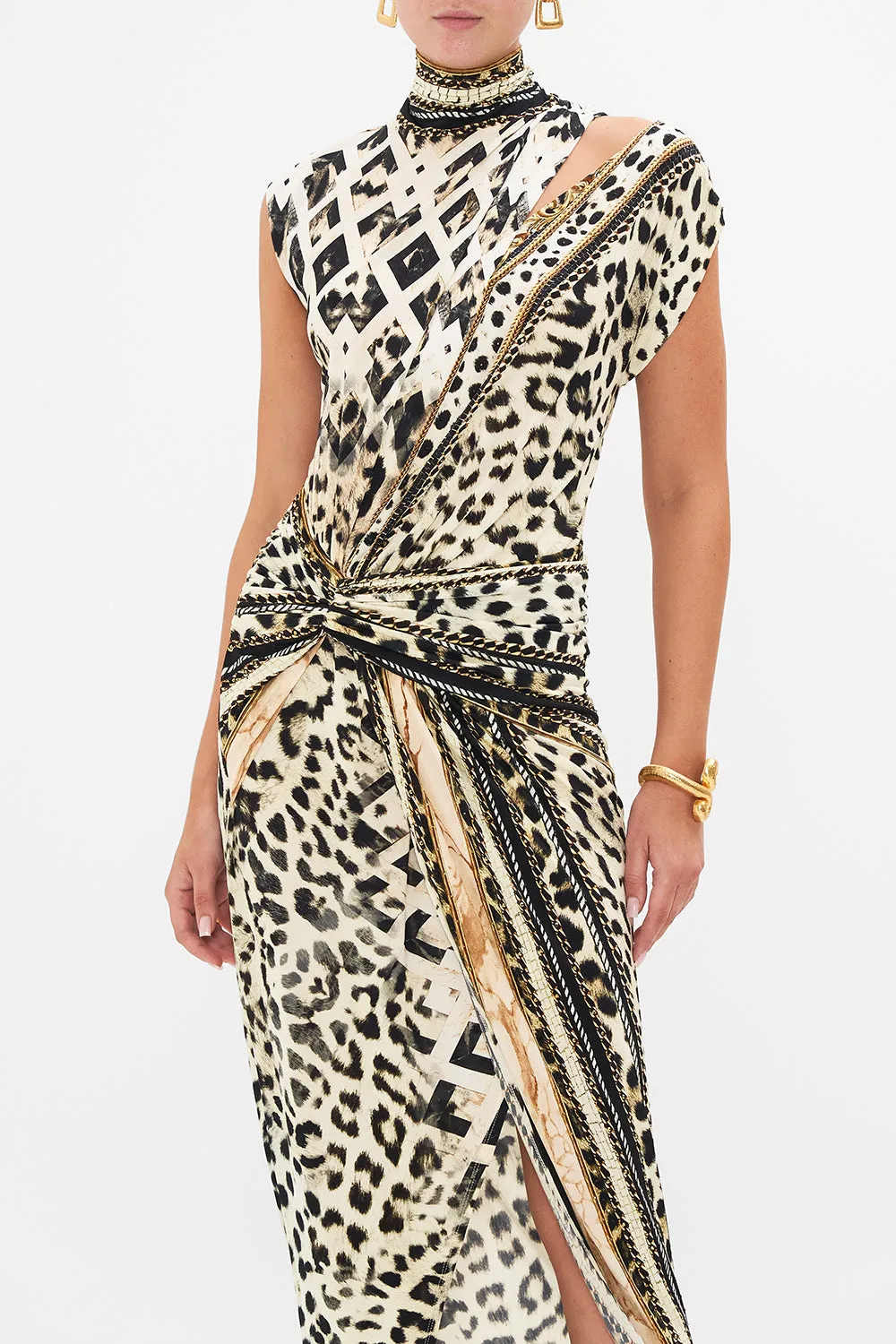 GATHERED COLUMN JERSEY DRESS MOSAIC MUSE sold by Camilla product image thumbnail 5