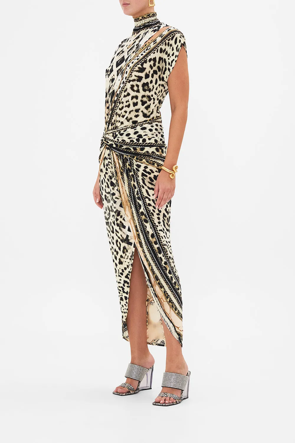 GATHERED COLUMN JERSEY DRESS MOSAIC MUSE sold by Camilla product image thumbnail 4